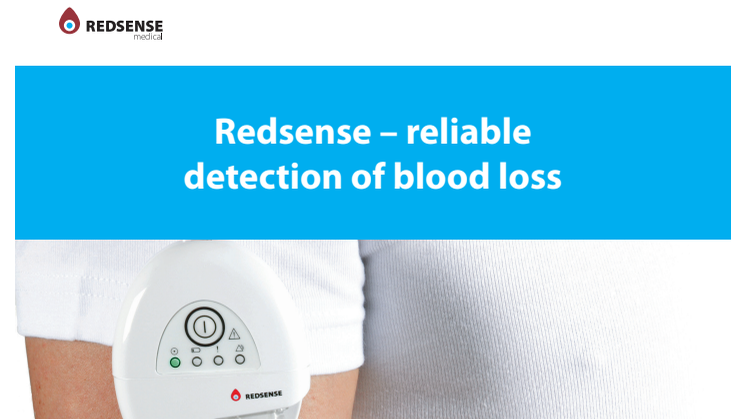 Corporate Brochure Redsense Medical – reliable detection of blood loss