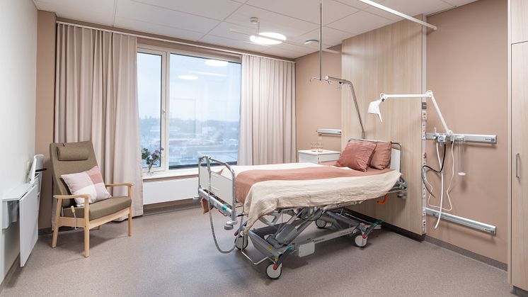 Tønsberg sykehus, interiør somatikk – Melissa Hegge, LINK Arkitektur (30)