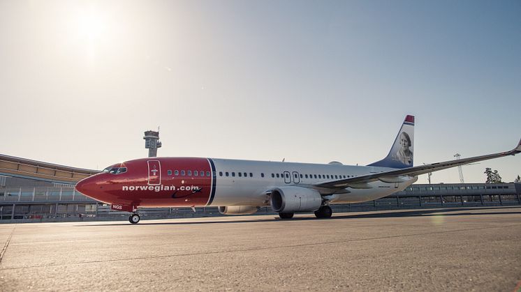 Norwegian 737 aircraft 