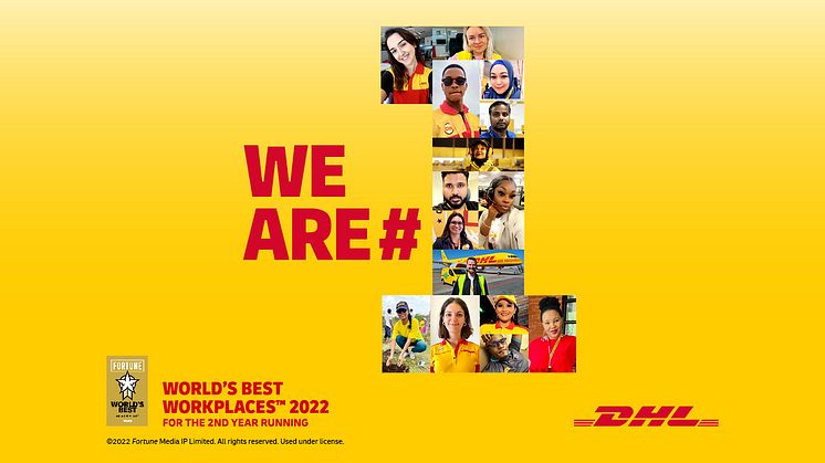 DHL Express utsedd till världens bästa arbetsplats för andra året i rad