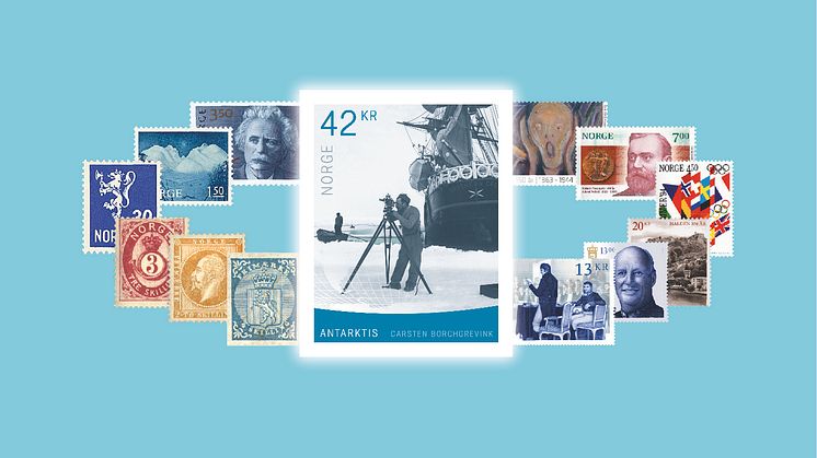 Karusellen viser eksempler på frimerker Posten har gitt ut siden 1855.