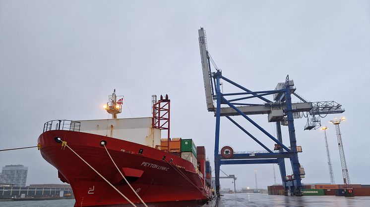 New weekly container route connecting Copenhagen and Bremerhaven