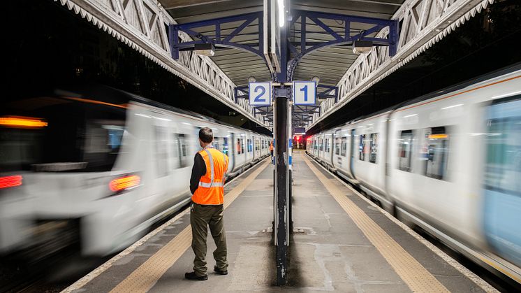 Testing, testing: Drayton Park on the Northern City Line during out-of-hours high-frequency testing