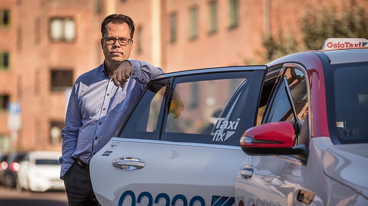 Oslo Taxi beklager til alle kunder. Her representert ved daglig leder Gunnar Frogner Dahl.