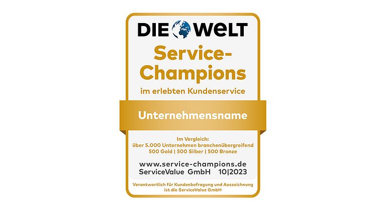 Deutschlands Service-Champions begeistern ihre Kunden
