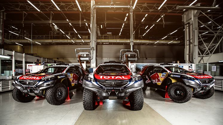 Team Peugeot Total är redo för Dakarrallyt