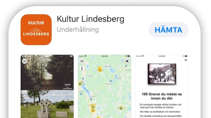 Lindesbergs kultur-app klar för nedladdning och invigning