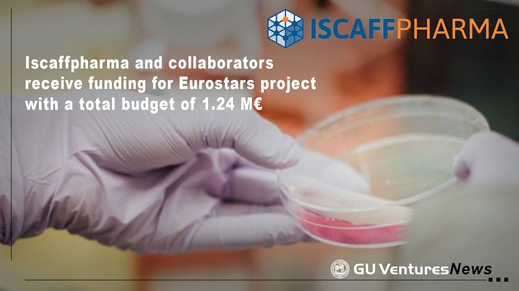 Iscaffpharma and collaborators receive funding for Eurostars project with a total budget of 1.24 M€