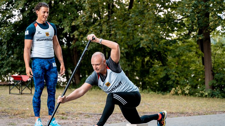 Zurich Sports-Kampagne: Frank Buschmann und Kanute Yul Oeltze