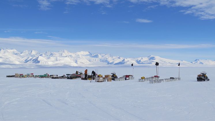 Digging out equipment for field camps (credit: Tim Gee, BAS)