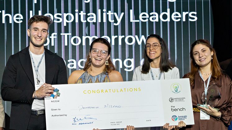 Hospitality, Politecnico di Milano students win the Sustainable Hospitality Challenge drawing inspiration from oysters