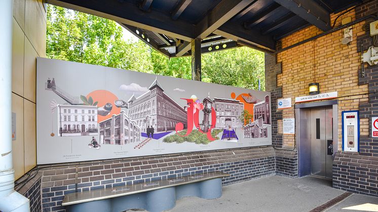 Spectacular mural unveiled at Jewellery Quarter station