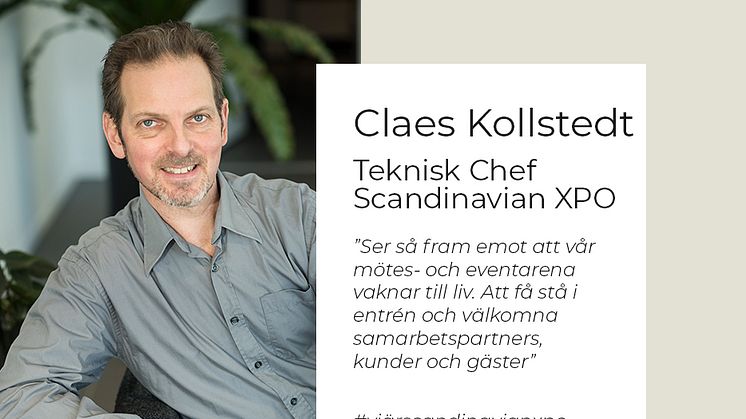 Claes Kollstedt, Teknisk Chef på Scandinavian XPO, Arlandastad