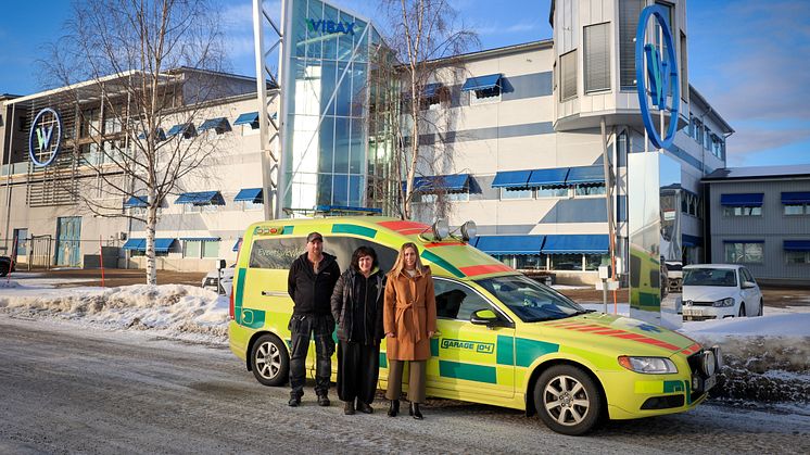 Wibax donerar en ambulans till Ukraina