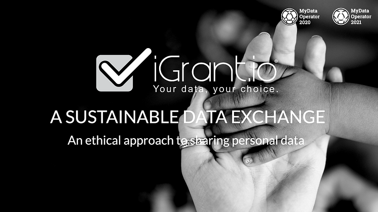 iGrant.io, a sustainable data exchange, enabling access to the right data
