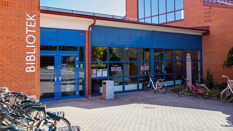 Högskolebiblioteket i Skövde bygger om i sina lokaler. Foto: Högskolan i Skövde