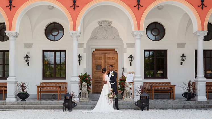 Bröllop på Lejondals Slott. Fotograf Malin Norlén 