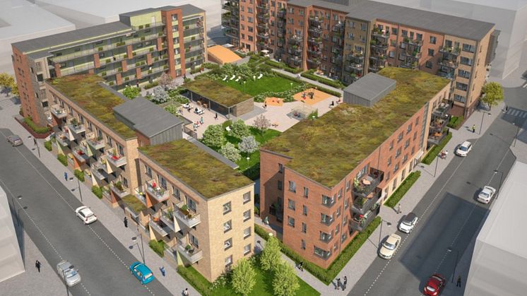 Brf Jubilaren i kvarteret Bostället nominerad till Årets byggnad i Sundbyberg