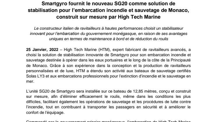 FR - 25 Janvier 2022 - Smartgyro fournit son SG20 pour le patrouilleur High Tech Marine.pdf