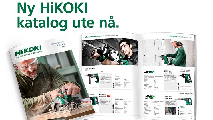 Ny HiKOKI elektroverktøy katalog 1-2019 ute nå!