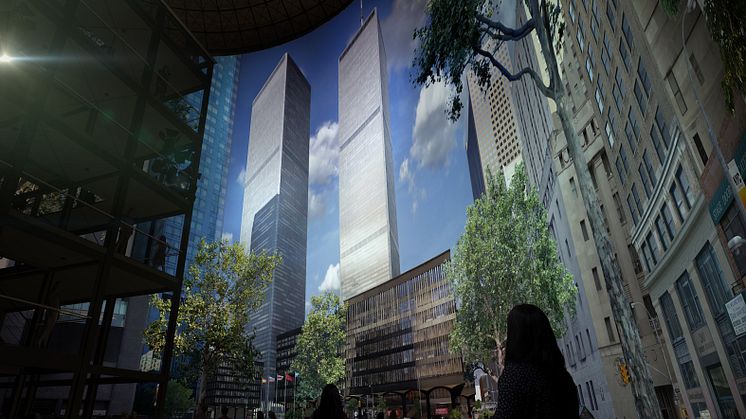 Visualisierung von Yadegar Asisis neuem Panorama NEW YORK 9/11 - Motiv: © asisi 