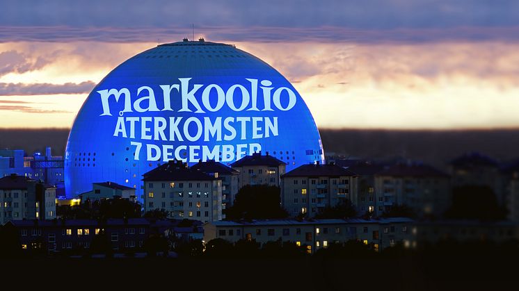 ​Markoolio återvänder till Globen - större party än någonsin!