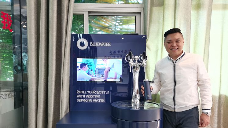 Bluewater general manager Steven Tan says Bluewater is bringing crystal clean Swedish water to China with the company’s ingenious planet-friendly water purifiers that remove over 99% of all known contaminants, including lead and chemicals