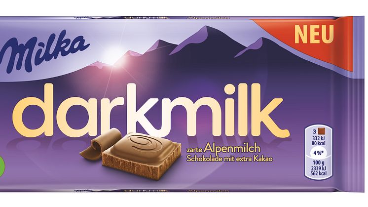 Milka schafft intensives Schokoladenerlebnis mit Milka Dark Milk