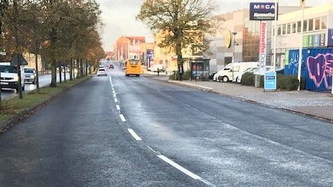 Lyckat försök med återvunnen asfalt på Lundavägen i Malmö
