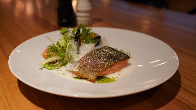 Sweden's first green rainbow trout now available for consumers. Instead of soybeans and imported wild-caught fish, the rainbow trout have eaten a circular feed mainly consisting of insects which have themselves been fed on food waste.