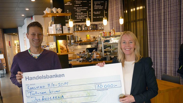 Löfbergs honung gav 10 000 kronor till Julänglarna