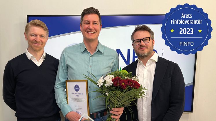 Pär Wiklund, Master Data Management Team Lead, Business IT, tog emot priset