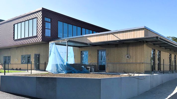 Tillbyggnaden av Evidensia Djursjukhuset Malmö framskrider.