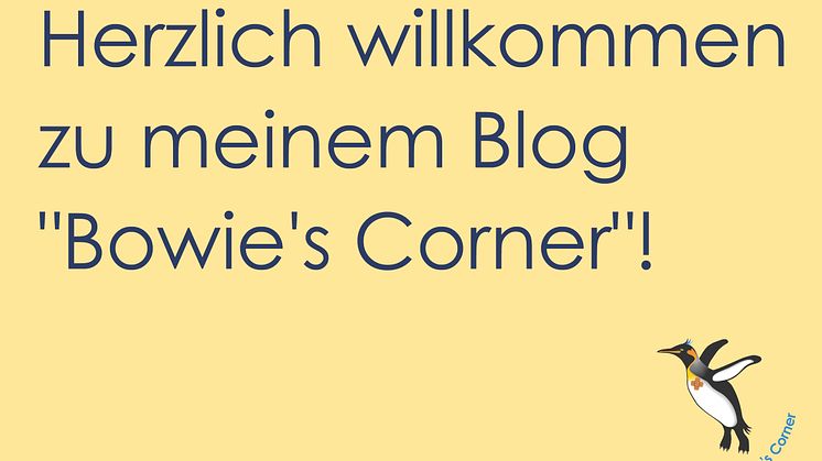 Herzlich willkommen zu meinem Blog "Bowie's Corner"!