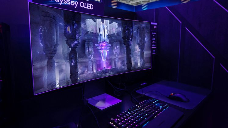 Odyssey OLED G8 er selskapets første OLED gaming-skjerm og vil være tilgjengelig i en ultratynn 34- tommers størrelse.