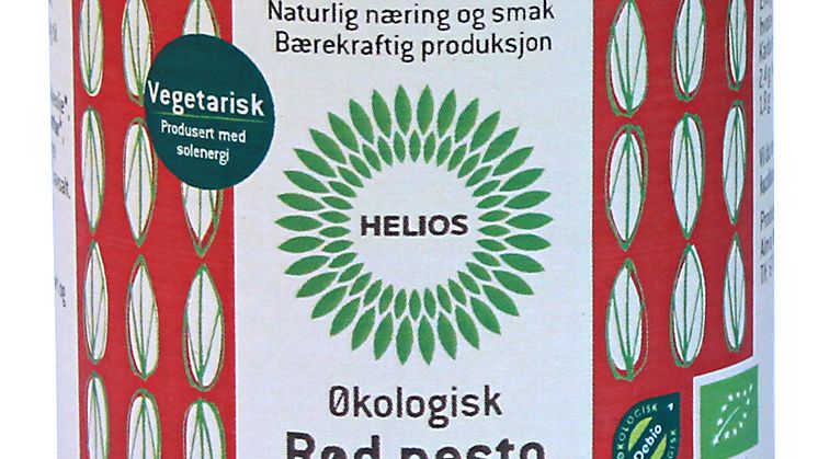 Helios rød pesto piccante økologisk 130 g