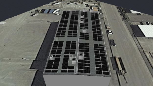 På taket av REWALBIS anläggning i Gunnilse ska Actemium installera cirka 240 solpaneler