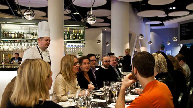 Njutbar presslunch på restaurang West Coast när Svenskt kött-märket för restaurang lanserades