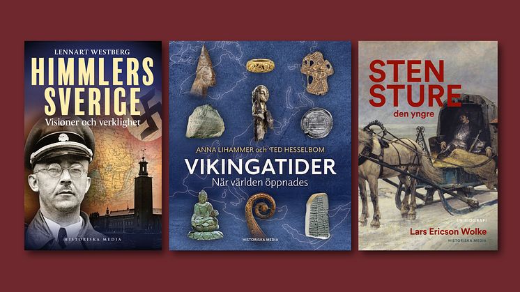 Tre av Historiska Medias böcker nominerade till Årets bok om svensk historia