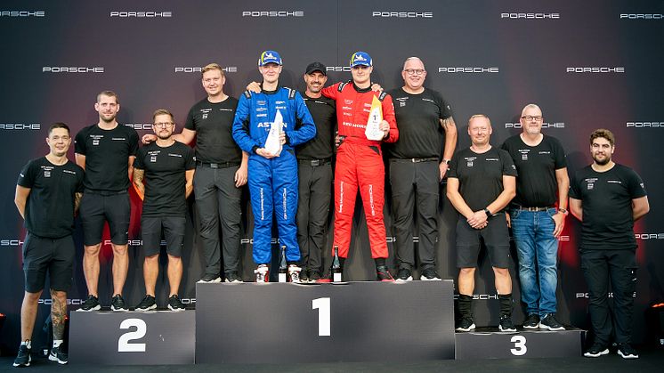 Dansk triumf i Norge: Gustav Krogh sikrede GT4-titel for Porsche Denmark Racing