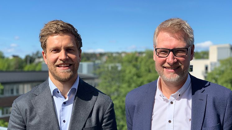 Herman Bjørn Smith (t.v) og Rune Winther leder arbeidet med digital innovasjon i Multiconsult