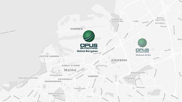 Våren 2020 öppnar Opus ytterligare en bilprovning i Malmö. Den här gången på Borrgatan 2. 