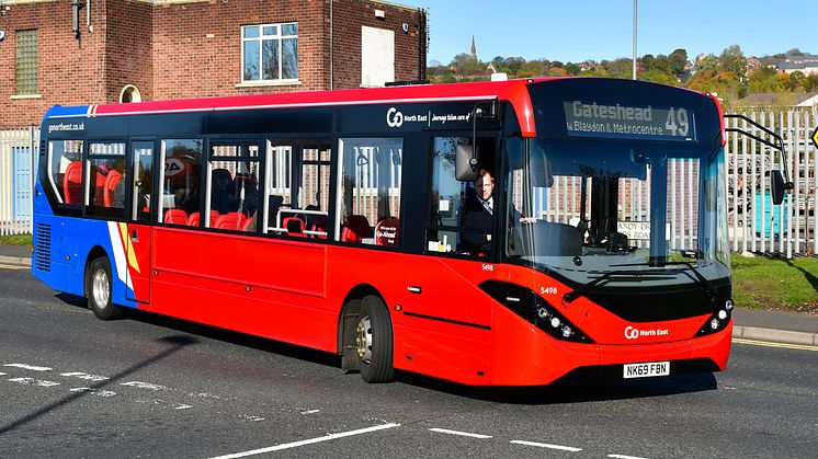 Go North East buses continue to operate with emergency timetables for key workers and essential journeys