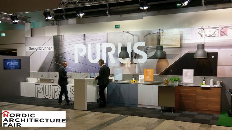 Purus ställer ut i monter F03:52 på Nordic Architecture Fair i Göteborg.