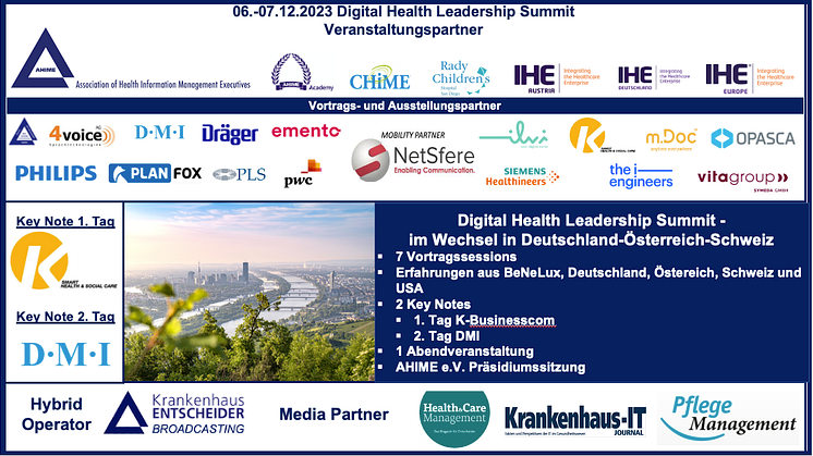 Vierter Digital Health Leadership Summit: Die Key Notes - Dr. Axel Paeger, Mag. Jochen Borenich, Jürgen Bosk und Katja Clees