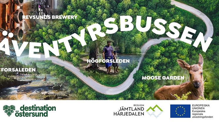 Äventyrsbussen ger besökaren hållbara möjligheter till dagsutflykter från Östersund