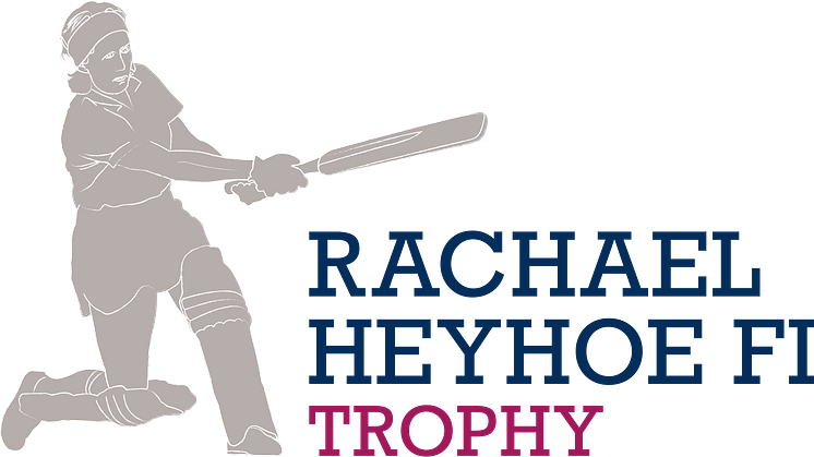 The logo for the special-edition Rachael Heyhoe Flint Trophy.