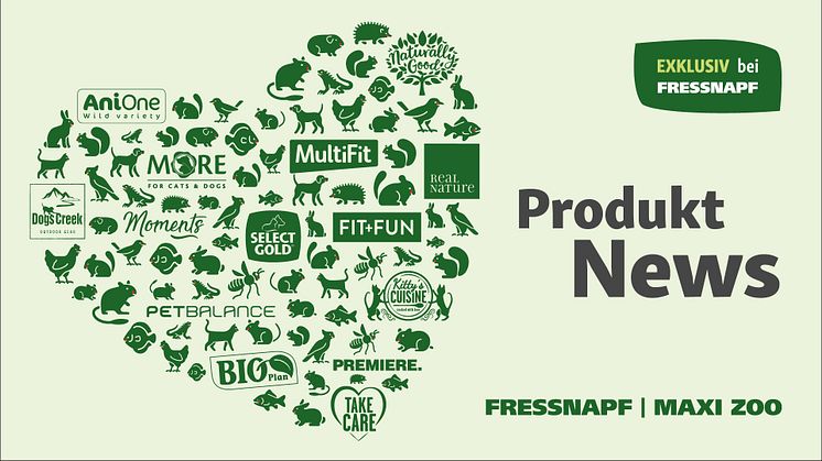 Fressnapf-Produktnews 04/23 - vegetarische Ernährung für Vierbeiner? Fressnapf macht es möglich.