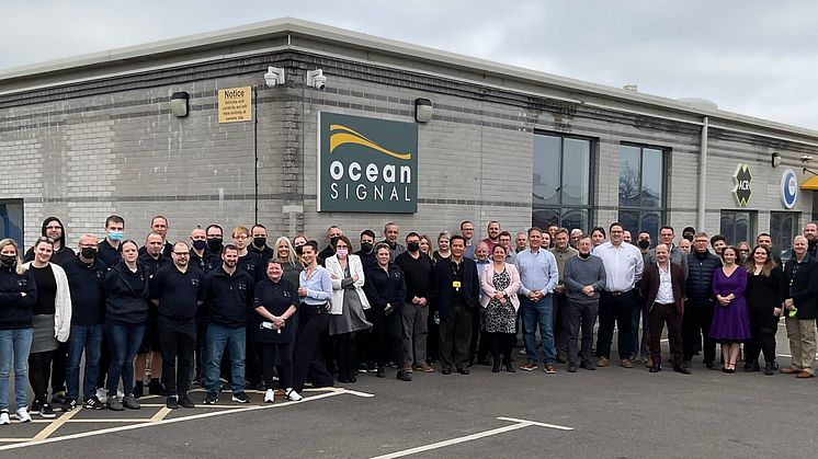 Ocean Signal - The Ocean Signal team at the company's headquarters in Margate, UK