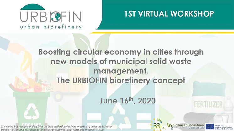 VIDEO AND PRESENTATION OF THE 1ST URBIOFIN VIRTUAL WORKSHOP